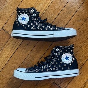 Studded Punk Converse W8.5/M6.5 EUR 39.5 like new
